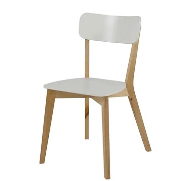 Jídelní židle dřevěná Corby (SET 2 ks) bříza / bílá (A1001323)