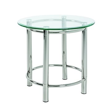 Odkládací stolek Embu, 55 cm, čiré sklo (HA00596)