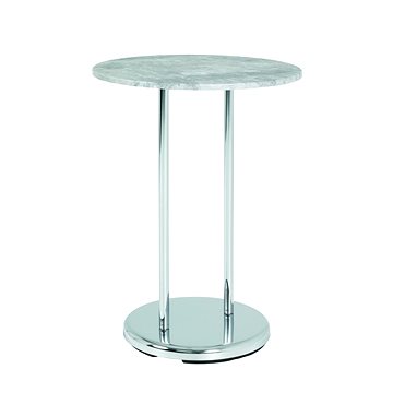 Odkládací stolek Raymond, 55 cm, beton / chrom (HA00872)