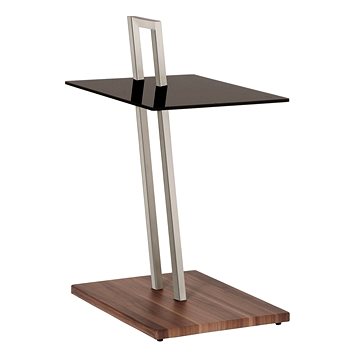 Odkládací stolek Kiefer, 67 cm, ořech / černá (HA01120)