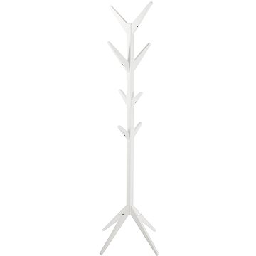 Stojanový věšák dřevěný Ascot, 178 cm, bílá (A1002185)