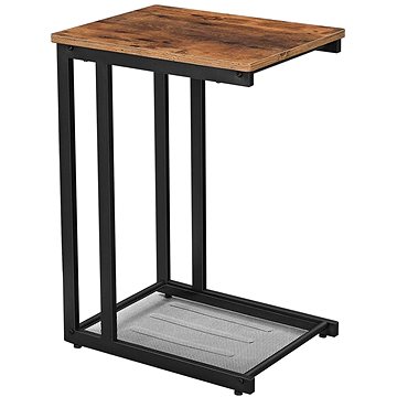Odkládací stolek Stella, 65 cm, hnědá / černá (SM0182)