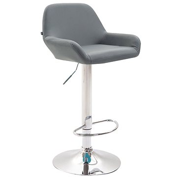 Barová židle Brag, syntetická kůže, šedá (C1003734)