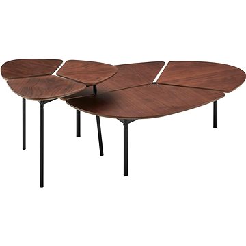 Danish Style Konferenční stolek Olien (SADA 2ks), 120 cm, tmavě hnědá (NT02234)