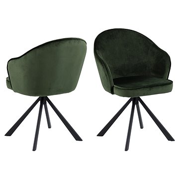 Design Scandinavia Jídelní židle Mitzie, zelená (A1004575)