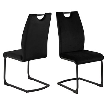 Design Scandinavia Jídelní židle Ulla (SET 2 ks), černá (A1004569)