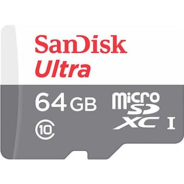 SanDisk MicroSDXC 64GB Ultra Lite + SD adaptér (SDSQUNR-064G-GN3MA)
