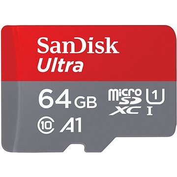 SanDisk MicroSDXC Ultra 64GB + SD adaptér (SDSQUAB-064G-GN6MA)
