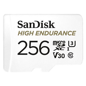 SanDisk MicroSDXC 256GB High Endurance Video U3 V30 + SD adaptér (SDSQQNR-256G-GN6IA)