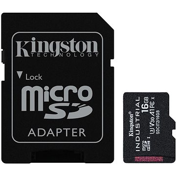 Kingston MicroSDHC 16GB Industrial + SD adaptér (SDCIT2/16GB)