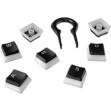 HyperX Pudding Keycaps Full Key Set, black (HKCPXP-BK-US/G)