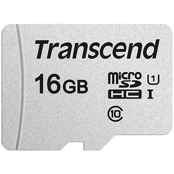 Transcend microSDHC 300S 16GB + SD adaptér (TS16GUSD300S-A)