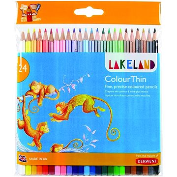 DERWENT Lakeland ColourThin, šestihranné, 24 barev (700269)