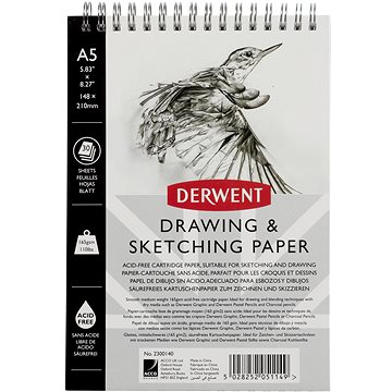 DERWENT Drawing & Sketching Paper A5 / 30 listů / 165g/m2 (2300140)