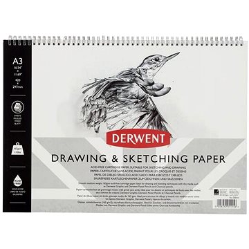 DERWENT Drawing & Sketching Paper A3 / 30 listů / 165g/m2 (2300141)