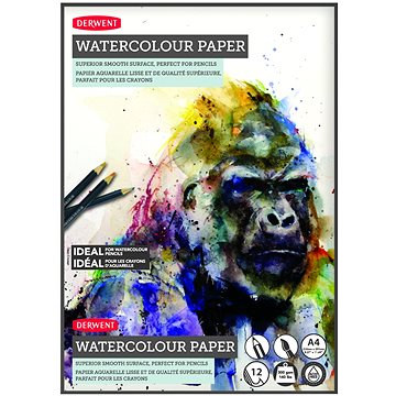DERWENT Watercolour Paper A4 / 12 listů / 300g/m2 (2301970)