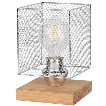 Stolní lampa NORMAN WOOD 1xE27/25W/230V (117467)