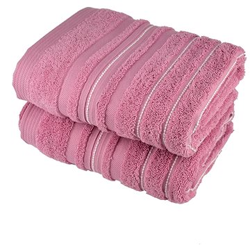 Dommio Ručník Stripes růžový 50×90 cm (8592653028521)