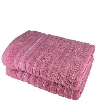 Dommio Osuška Stripes růžový 70×140 cm (8592653028545)