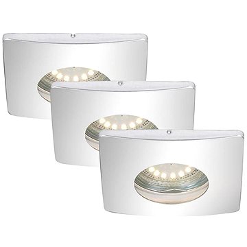 Briloner 7239-038 - SADA 3x LED Koupelnové podhledové svítidlo ATTACH 3xGU10/4W/230V IP44 (96458)