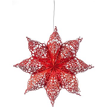 Markslöjd 702561 - Vánoční dekorace HALL 1xE14/25W/230V červená 70 cm (113968)