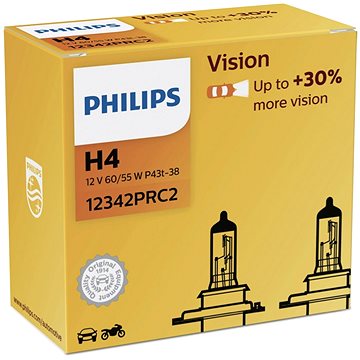 PHILIPS H4 Vision 2 ks (12342PRC2)