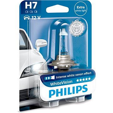 PHILIPS H7 WhiteVision, 55W, patice PX26d (12972WHVB1)