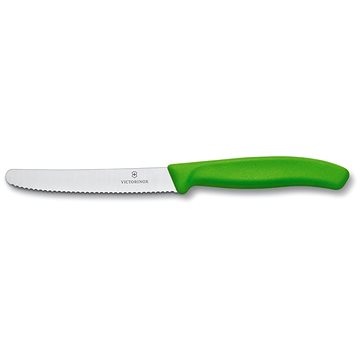 Victorinox nůž na rajčata s vlnkovaným ostřím 11 cm zelený (6.7836.L114)