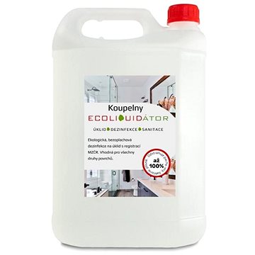 Ecoliquid Ecoliquidátor koupelny, čisticí a dezinfekční prostředek, 5 l (8595628603228)