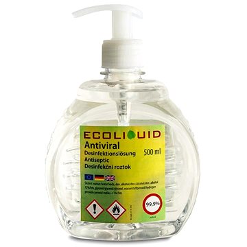 ANTIVIRAL dezinfekce na ruce 500 ml pumpička (8595628600197)