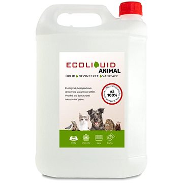 Ecoliquid ANIMAL Dezinfekce a čištění potřeb pro domácí mazlíčky, 5 l (1248)