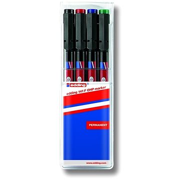 EDDING 141 F OHP pen, sada 4 barev (4-141-4)