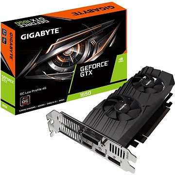 GIGABYTE GeForce GTX 1650 D6 OC Low Profile 4G (GV-N1656OC-4GL)