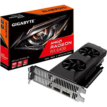 GIGABYTE Radeon RX 6400 D6 LOW PROFILE 4G (GV-R64D6-4GL)