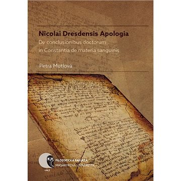 Nicolai Dresdensis Apologia (978-80-210-8124-6)