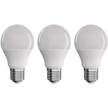 EMOS LED žárovka True Light A60 7,2W E27 teplá bílá, 3 ks (1525733246)
