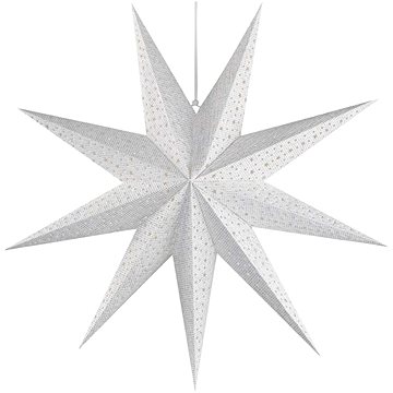 EMOS LED hvězda papírová závěsná, 60 cm, vnitřní (DCAZ09)