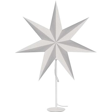 EMOS Svícen na žárovku E14 s papírovou hvězdou bílý, 67x45 cm, vnitřní (DCAZ06)