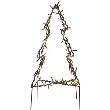 EMOS LED vánoční stromek kovový, 50 cm, venkovní i vnitřní, teplá bílá (DCZW05)