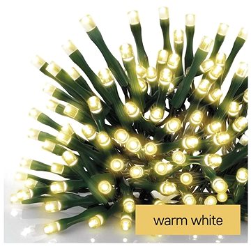 EMOS LED vánoční řetěz, 50 m, venkovní i vnitřní, teplá bílá, časovač (D4AW06)