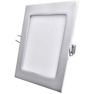 EMOS LED panel 170×170, čtvercový vestavný stříbrný, 12W neutrální bílá (1540221270)