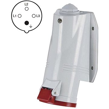 EMOS Zásuvka 4P 16A/400, IP44, nástěnná (3106213240)