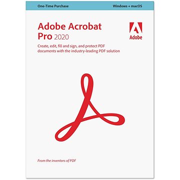 Adobe Acrobat Pro 2020, Win/Mac, EN (elektronická licence) (65324379AD01A00)