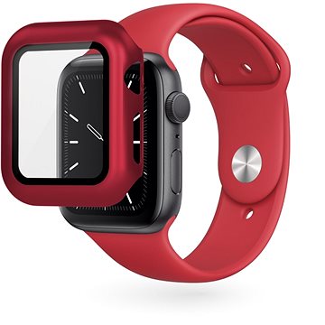 Epico tvrzené pouzdro pro Apple Watch 4/5/6/SE (44mm) - červené (42210151400001)