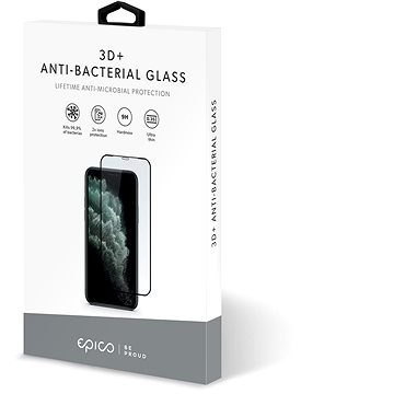 Epico Anti-Bacterial 3D+ Glass iPhone X/XS/ 11 Pro - černé (42312151300006)