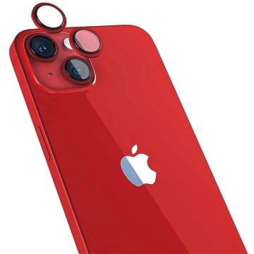 Epico Hliníkové ochranné sklo na čočky fotoaparátu pro iPhone 14 / 14 Plus červená (69212151400001)