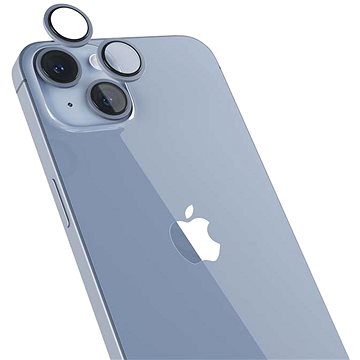 Epico Hliníkové ochranné sklo na čočky fotoaparátu pro iPhone 14 / 14 Plus modrá (69212151600001)