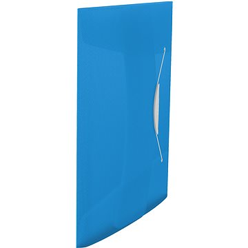 ESSELTE VIVIDA A4 s gumičkou, transparentní modrá (624040)