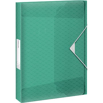 ESSELTE Colour Breeze 25 mm, A4 s gumičkou, transparentní zelený (626260)
