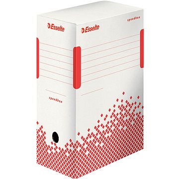 ESSELTE Speedbox 15 x 25 x 35 cm, bílo-červená (623909)